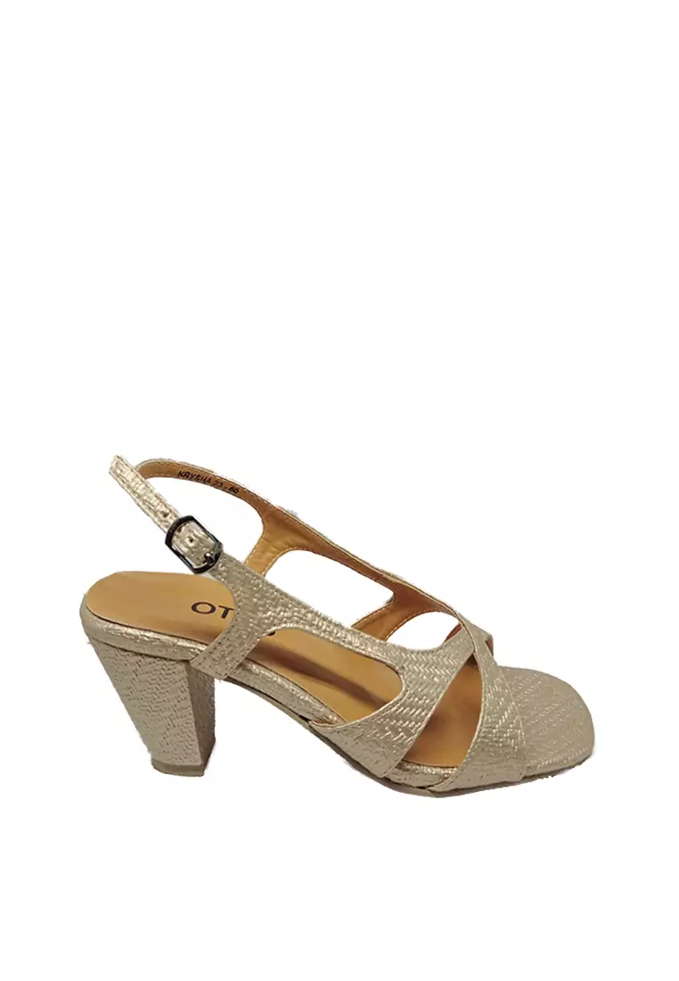 Discount on Otto  shoes - SKU: Krysha Cross Strap Heeled Sandals