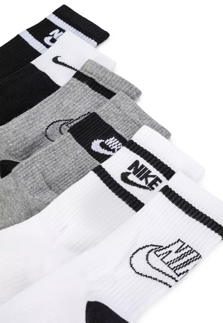 Everyday Cushioned Crew Socks (6 Pairs)