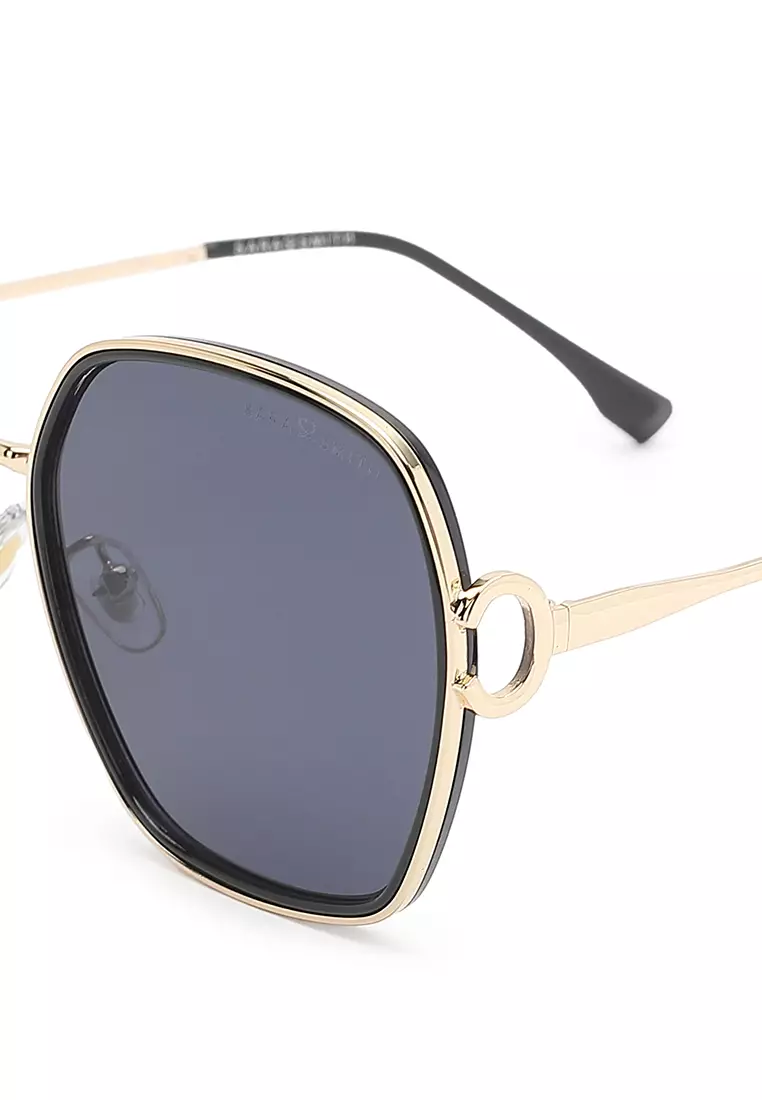 Unisex Fashion Sunglasses (Kacamata Hitam) - Hitam / Abu-Abu