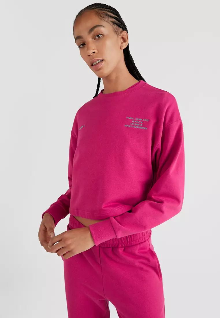 Red pink deals sweatshirt