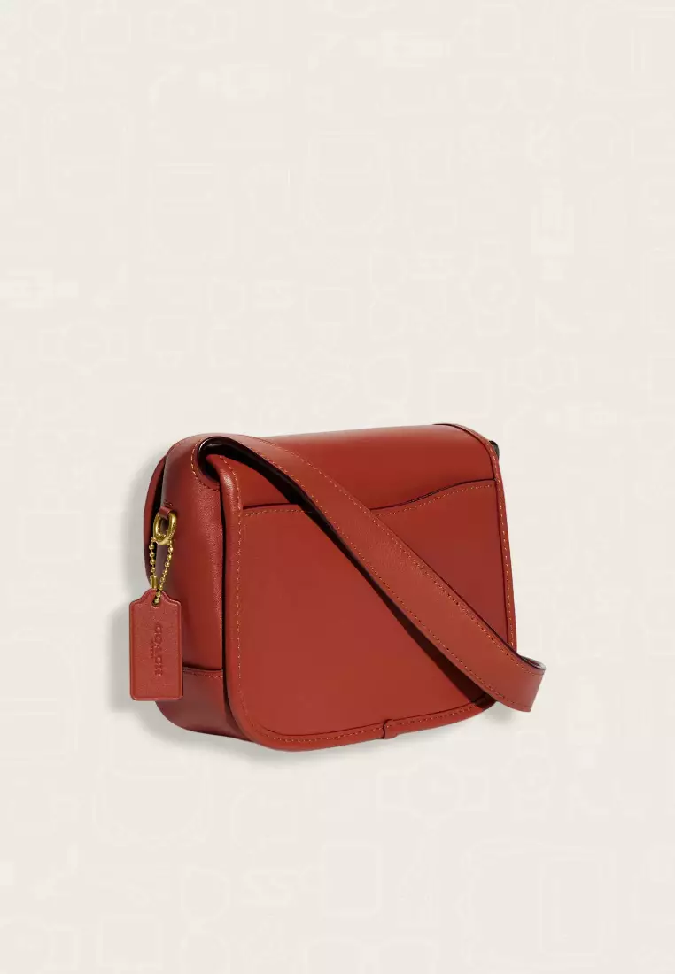 Coach Tabby Messenger 19 In Signature Canvas Tan Rust