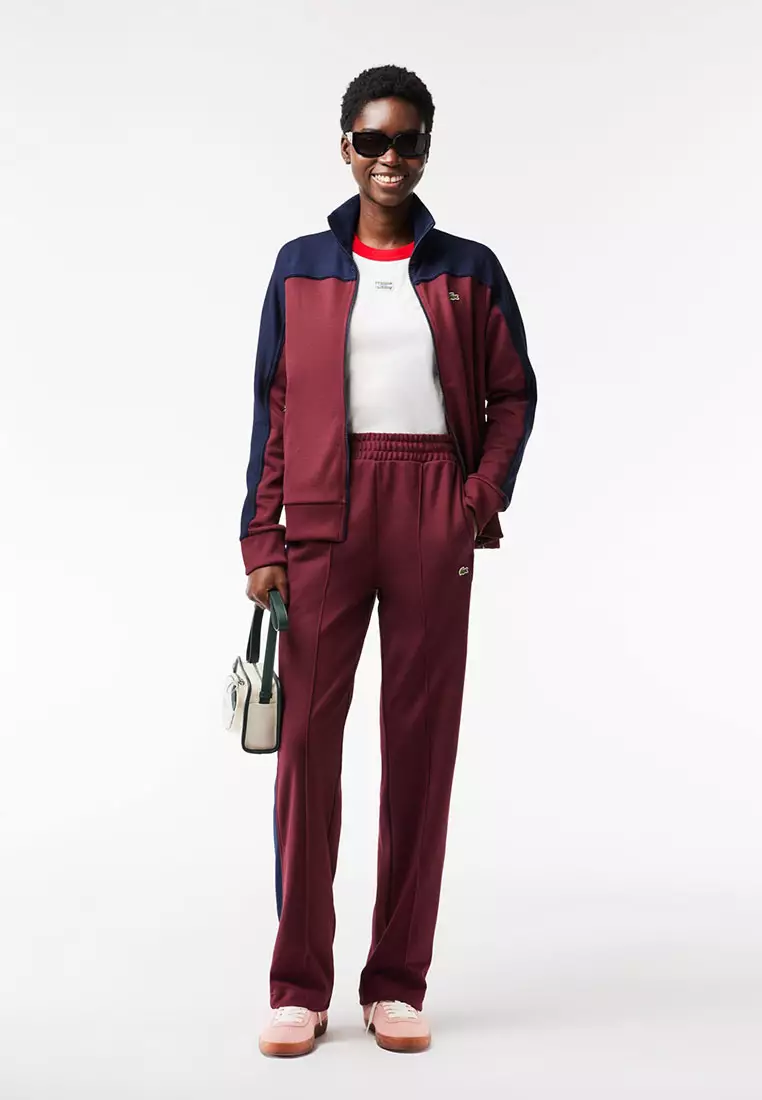 Red lacoste track on sale pants