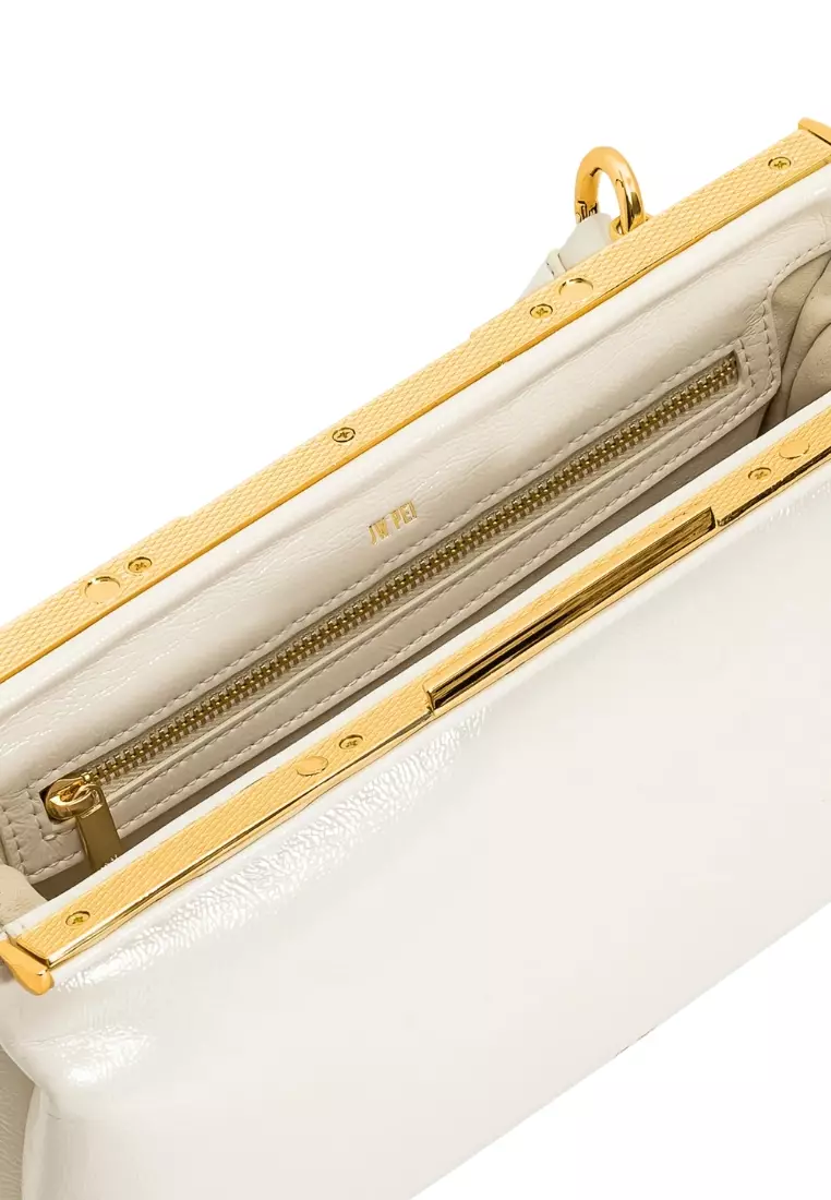 Danna Top Handle Bag - White