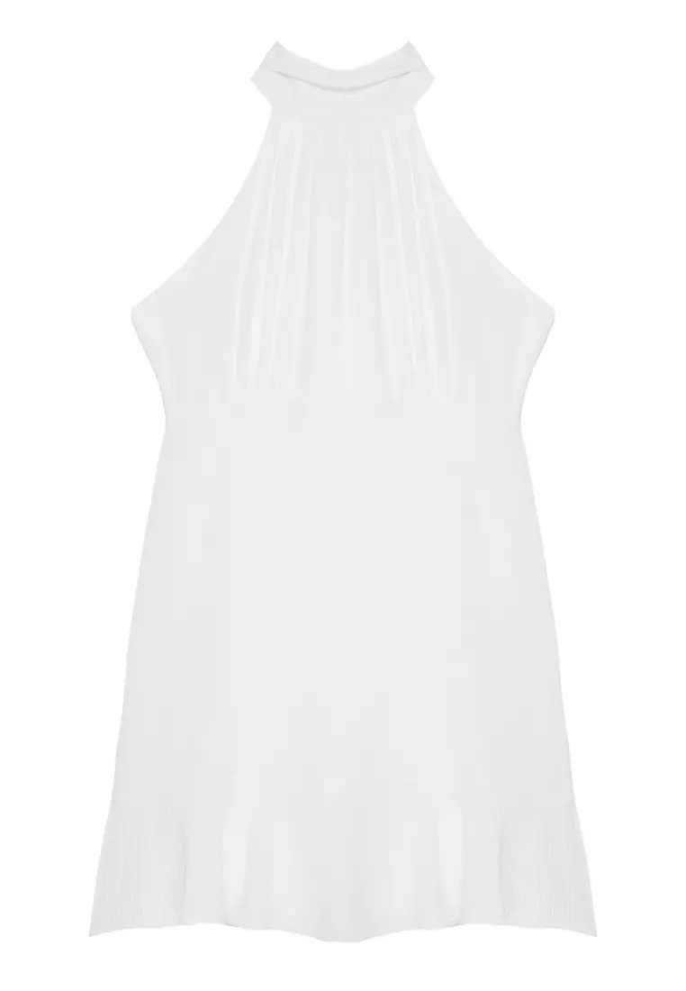 High Neck Mini Dress