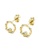 Her Jewellery gold Waterwheel Earrings (Yellow Gold) - Made with premium grade crystals from Austria 7FC1AACB9D7E8EGS_3