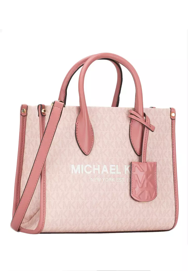 Mirella Small Logo Crossbody - Powder Blush