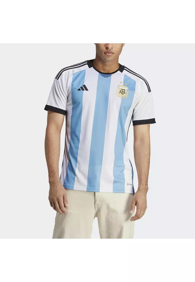 Adidas Argentina 2023 Star Home Jersey White Sky Blue