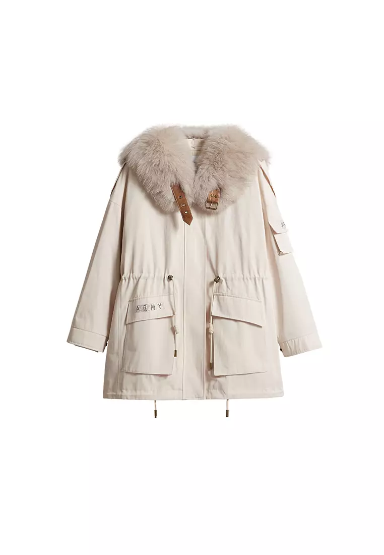 Jasseur slim parka coat clearance