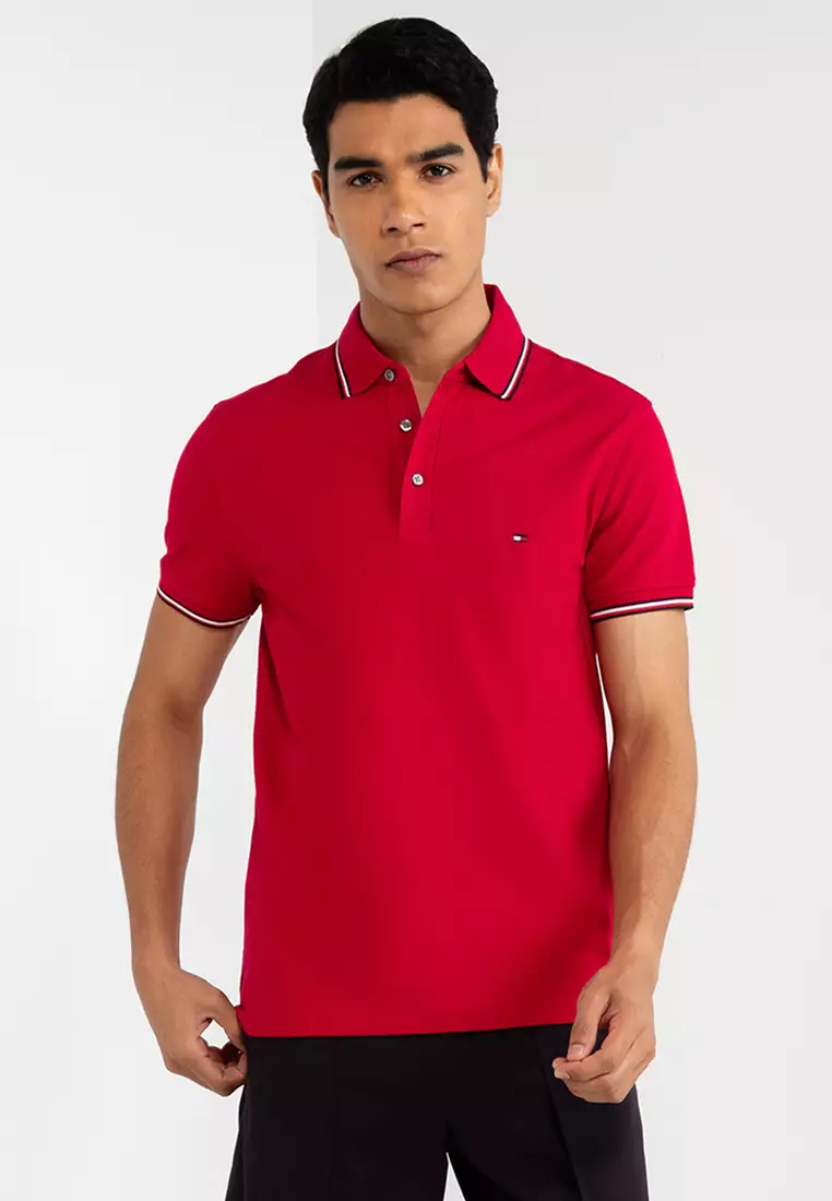 Buy Tommy Hilfiger 1985 Rwb Tipped Slim Polo Shirt Online | ZALORA Malaysia