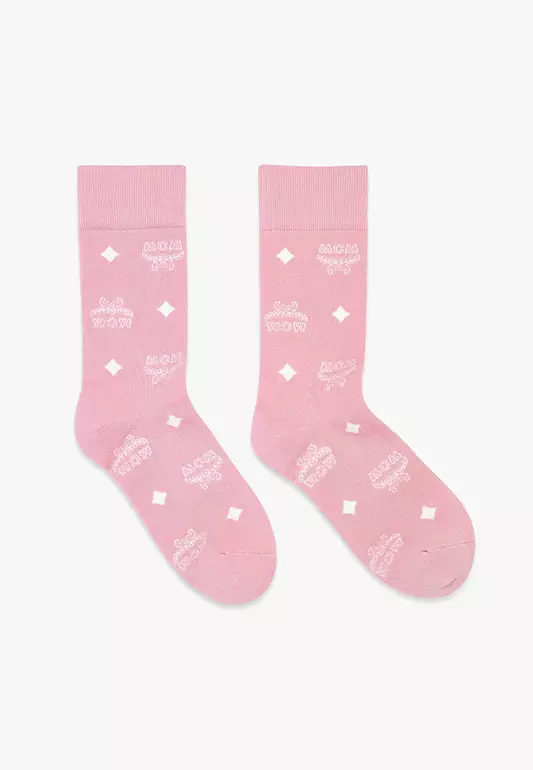 Monogram Knit Socks