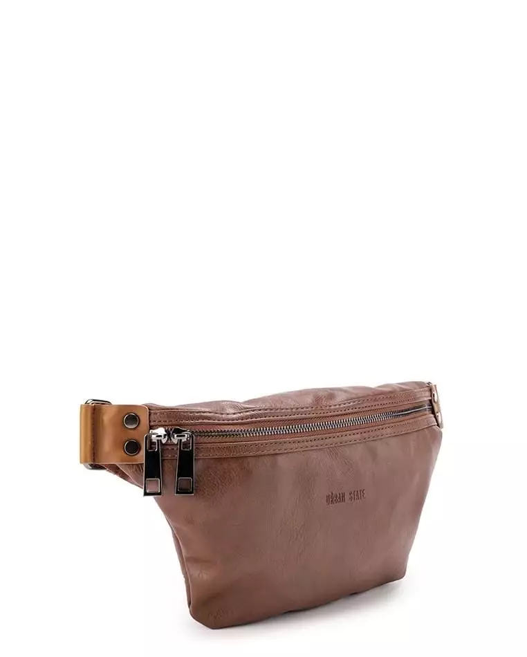Distressed Leather Small Bumbag