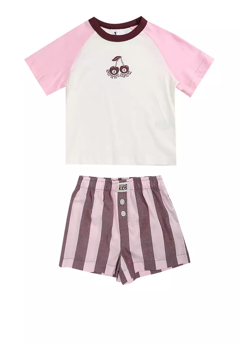 Buy Cotton On Kids Jackie Raglan Short Sleeve Pyjama Set 2026 Online ...