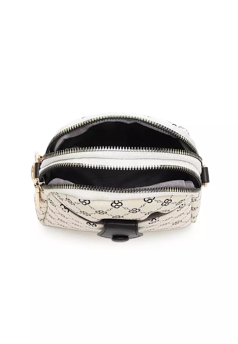 Women's Top Handle Bag / Sling Bag / Crossbody Bag - Beige