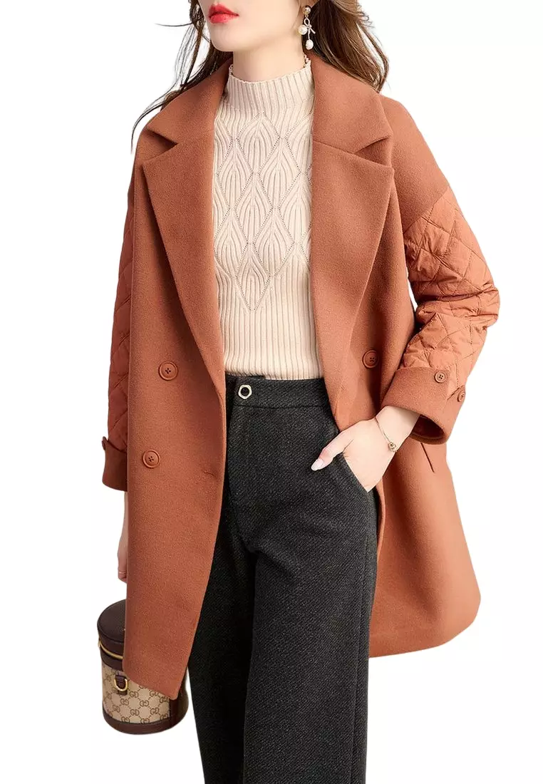 Warm wool top coat