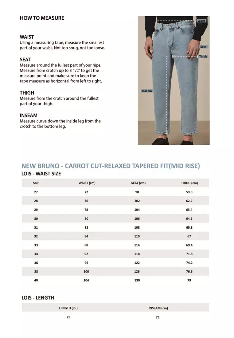 Men Relaxed Tapered Fit Bruno 2502