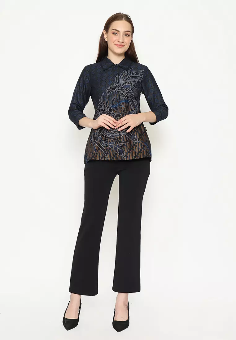 Hadinata Batik Wanita Superfine Blouse Lavanya Luvan