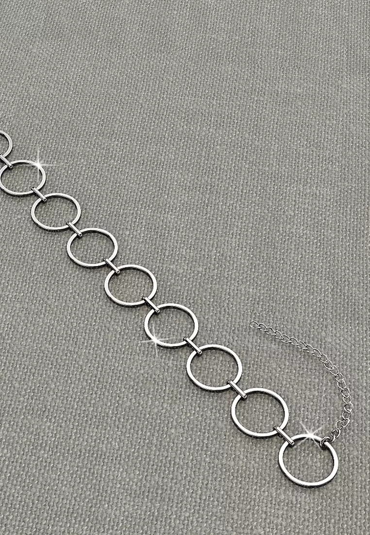 Open Circle Choker Necklace