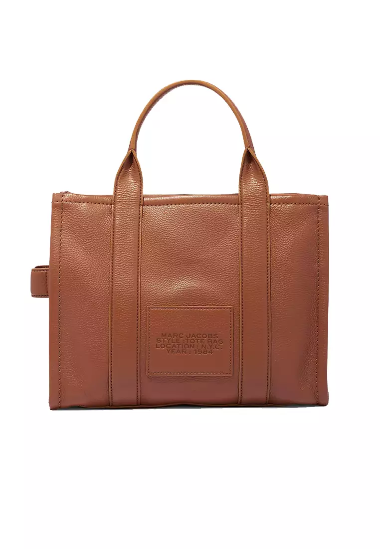 Marc Jacobs The Leather Medium Tote Bag Argan Oil H004L01PF21
