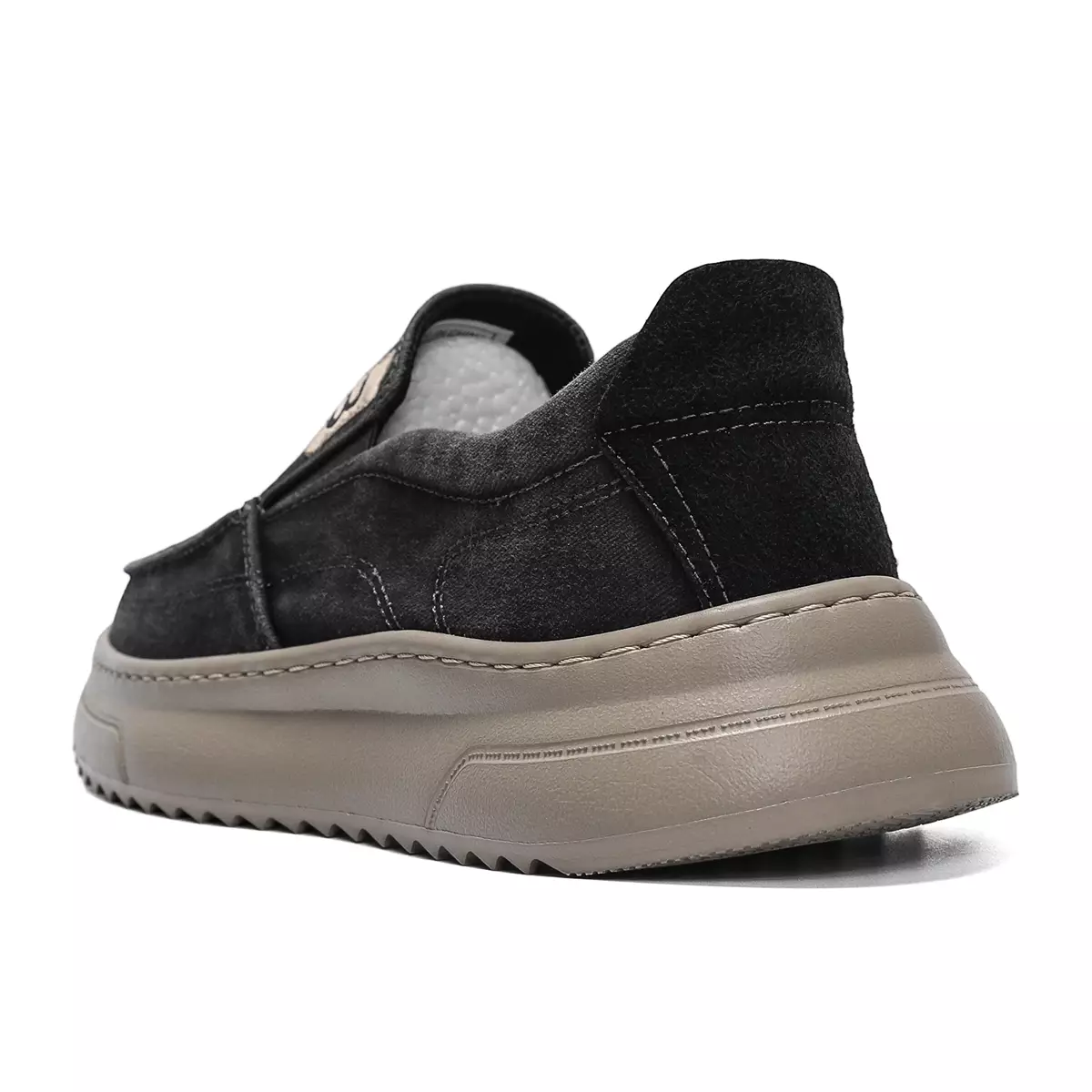 LURAD Sepatu Slip On Pria Polos Kanvas Simple Sneakers Cowok Slide Selop XK1122