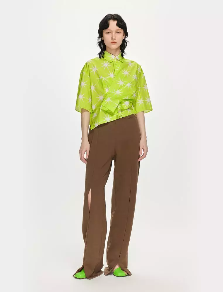 Loose Star Pattern Everyday Casual Short Sleeve Shirt