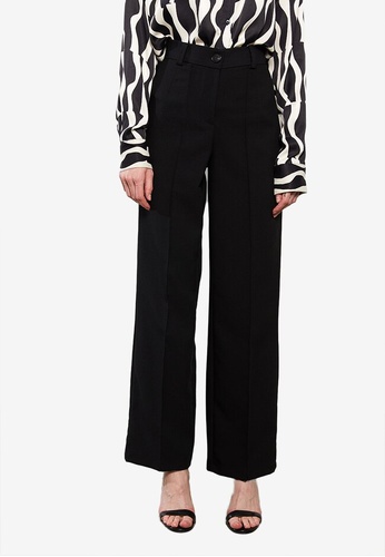 LC WAIKIKI black Standard Fit Women's Straight Trousers 91EE2AA63D22CBGS_1