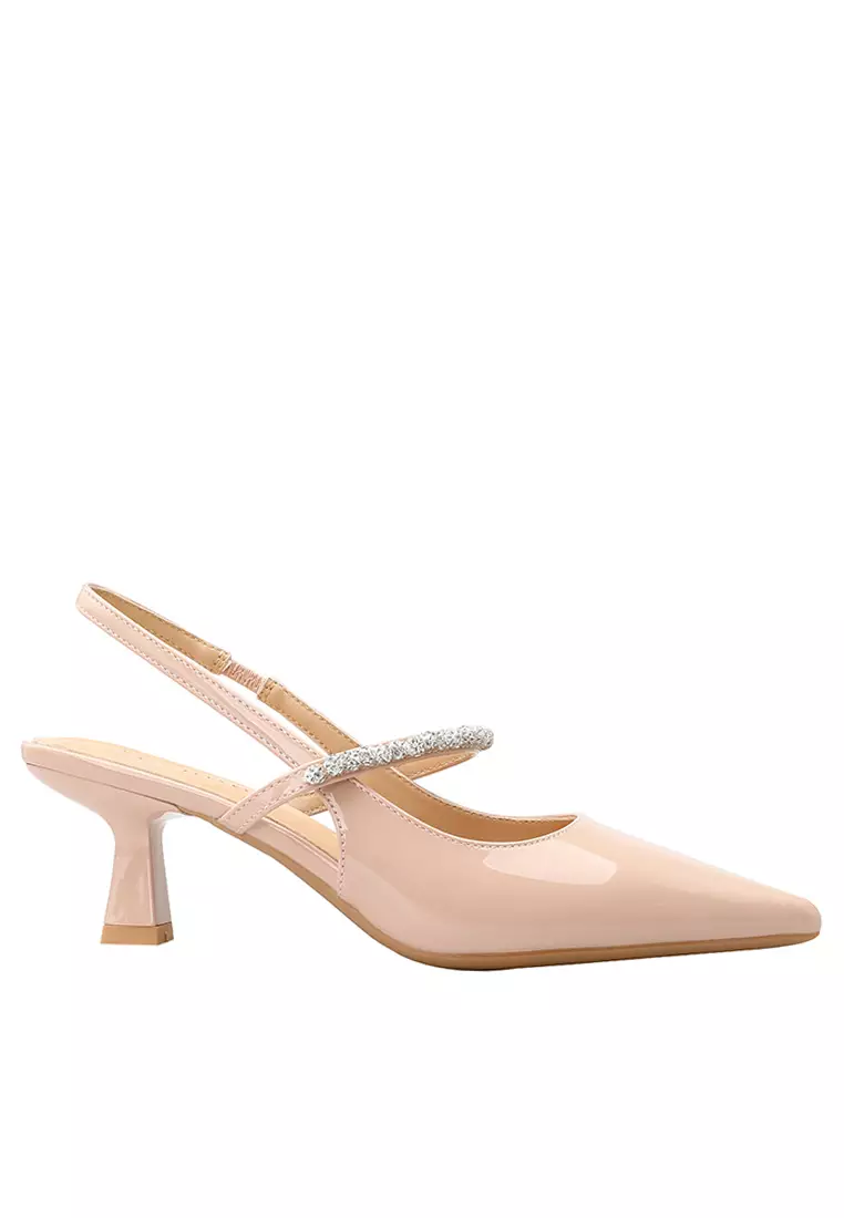 Buy Twenty Eight Shoes 5.5CM Rhinestone Strap Slingback Heel