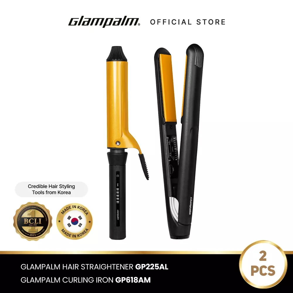 Paket Glampalm Catokan GP225AL - Pengeriting Rambut GP618AM