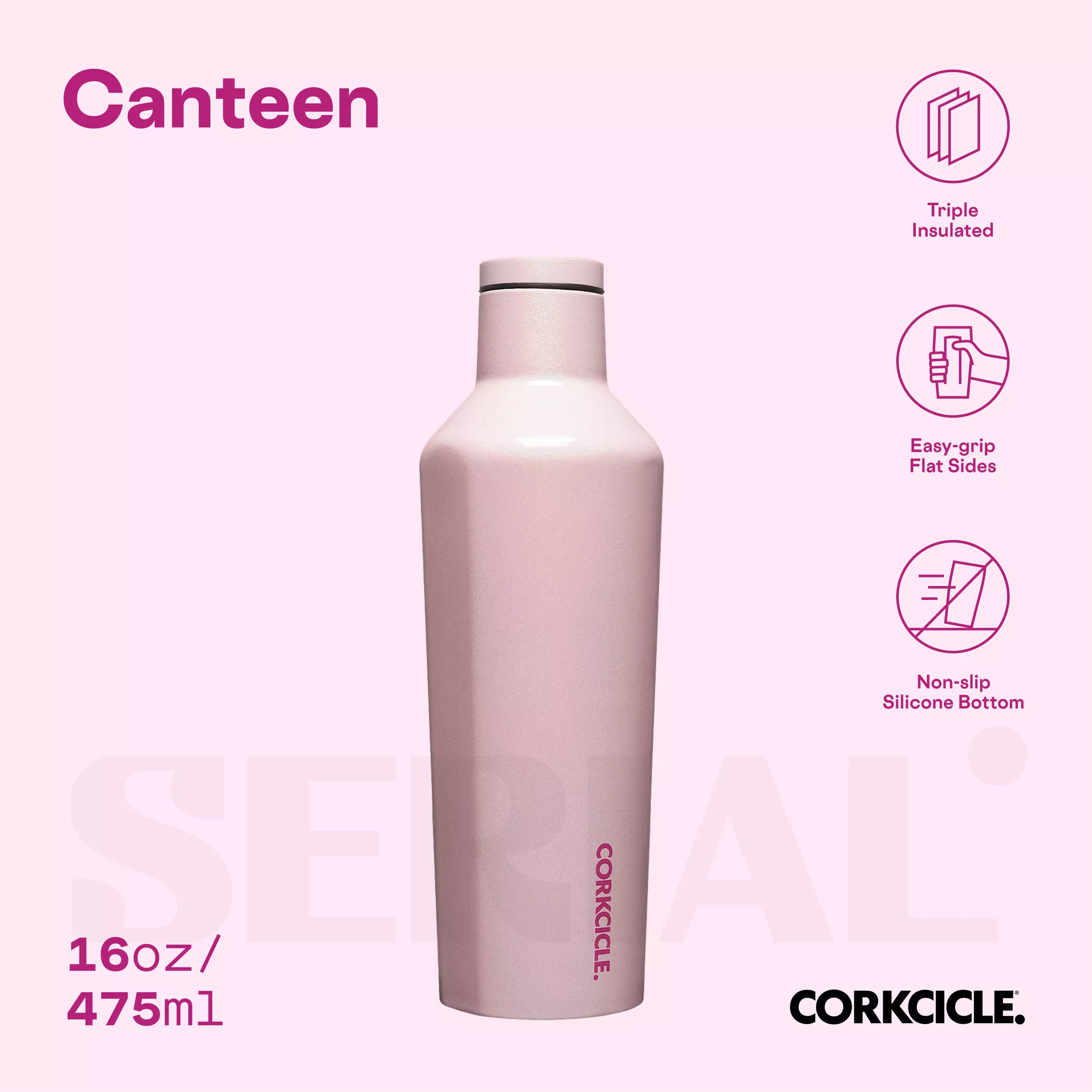 Canteen 16oz - Unicorn Magic Cotton Candy