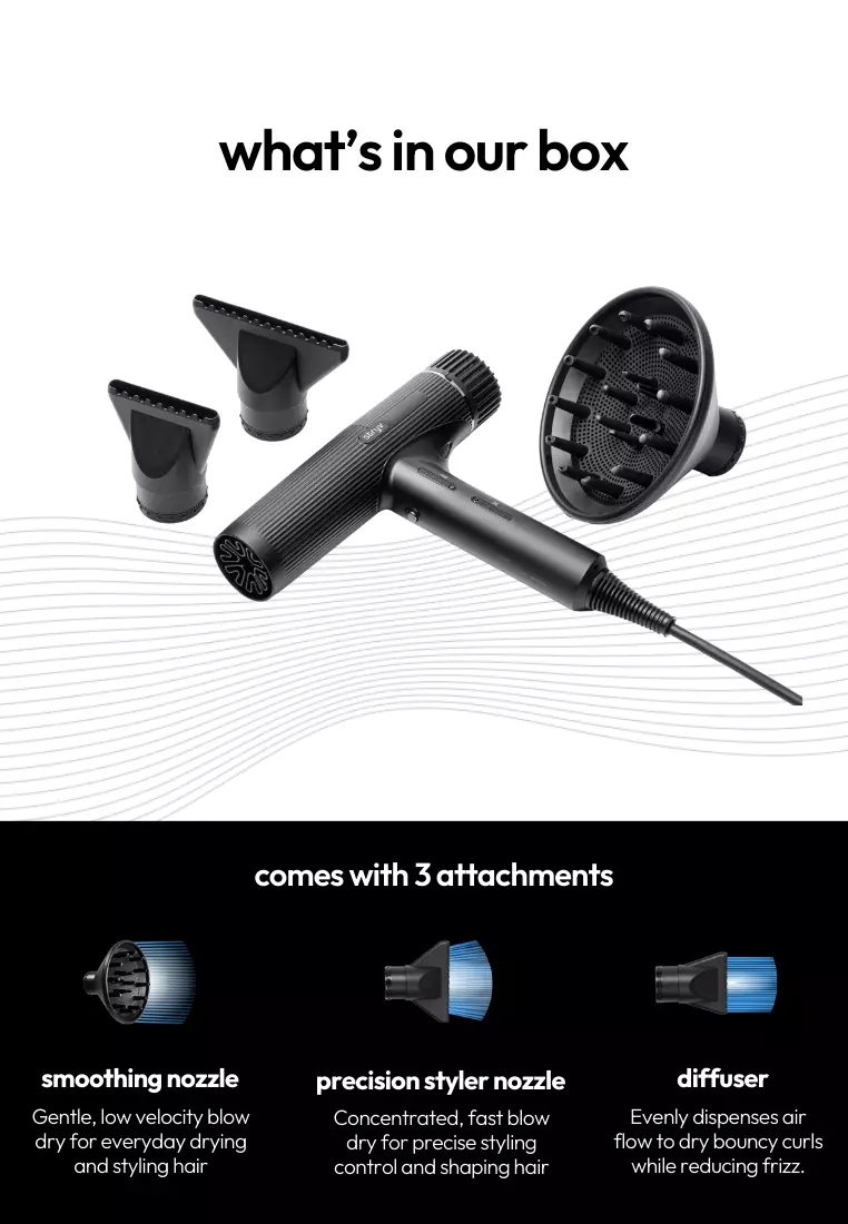 Professional Hair Dryer - Powerful & Light, SG Plug 230V
