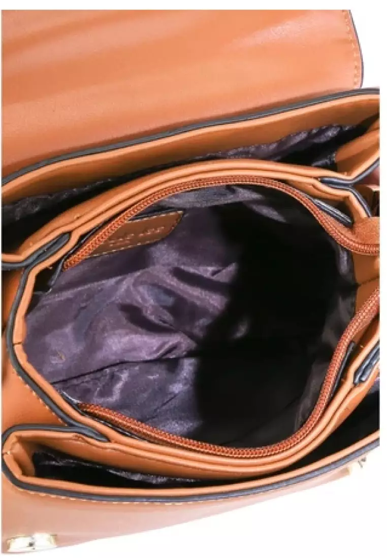 Nicole Lee Tas Wanita Handbag Tote Bag Tas Selempang Tali Panjang Branded 3721508401BRO