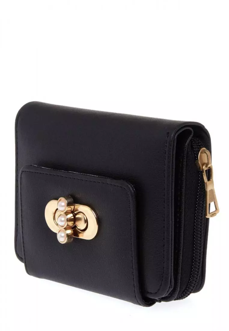 Jasmeen Card Wallet Simple Dompet Wanita Premium Quality - Black