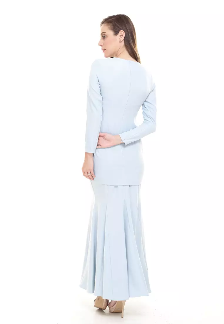 Rina Kurung in Baby Blue
