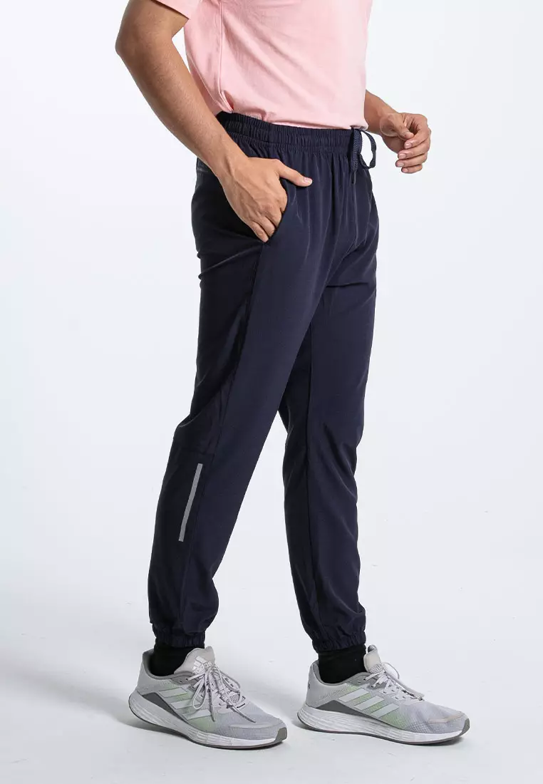 Forest Premium 4 Way Stretch Dri-Fit Jogger Pants Men Quick Dry Track Pants | Seluar Lelaki Jogger - 10762-33Navy