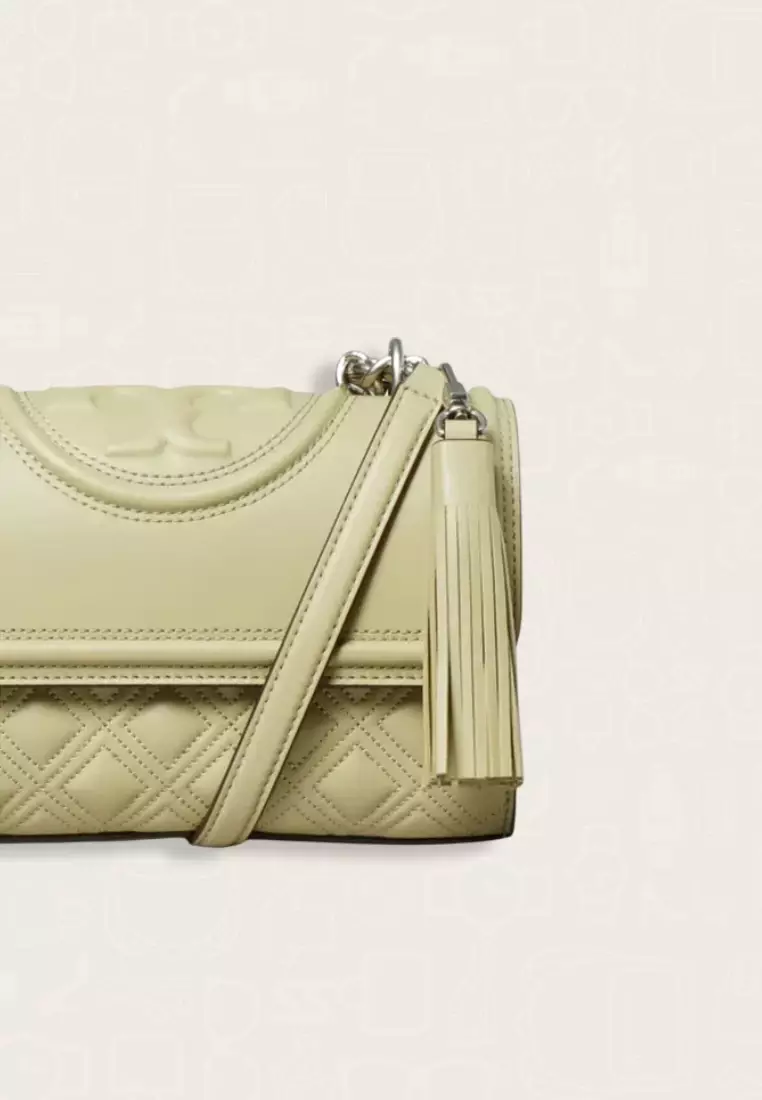 Tory Burch Small Fleming Convertible Shoulder Bag Olive Sprig