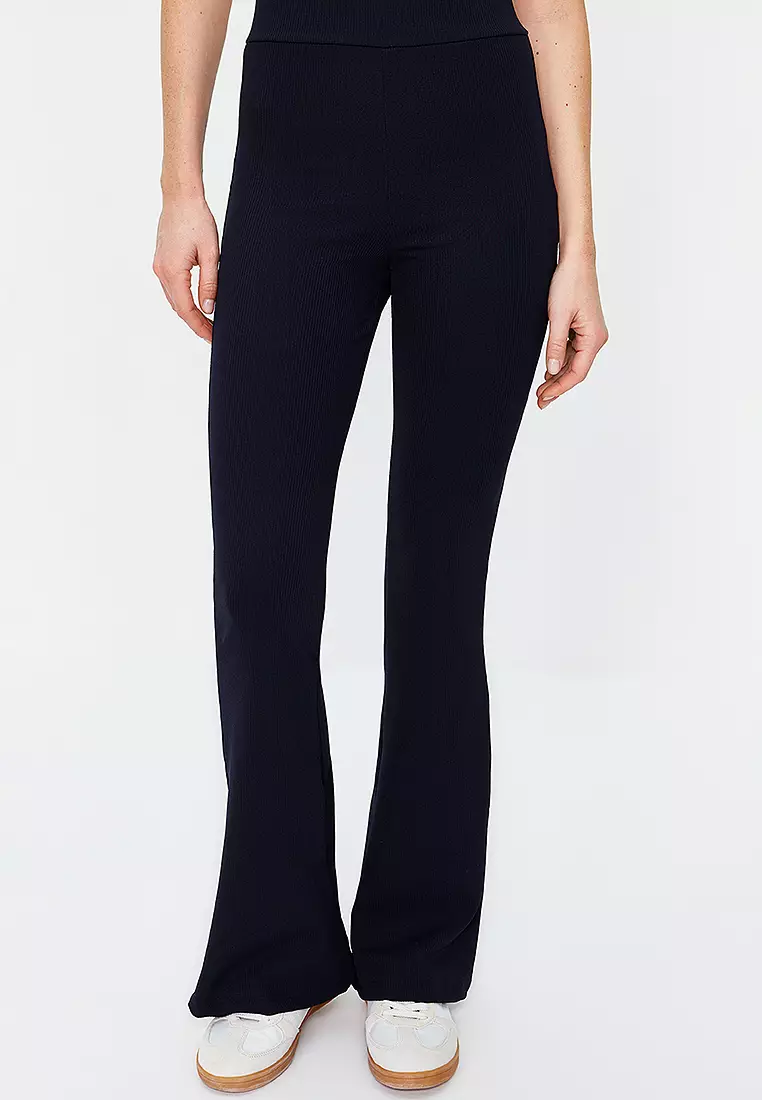 Rib Flare Pants
