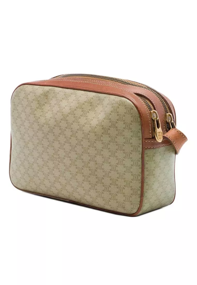 Pre-Loved Celine Macadam Coated Canvas Crossbody