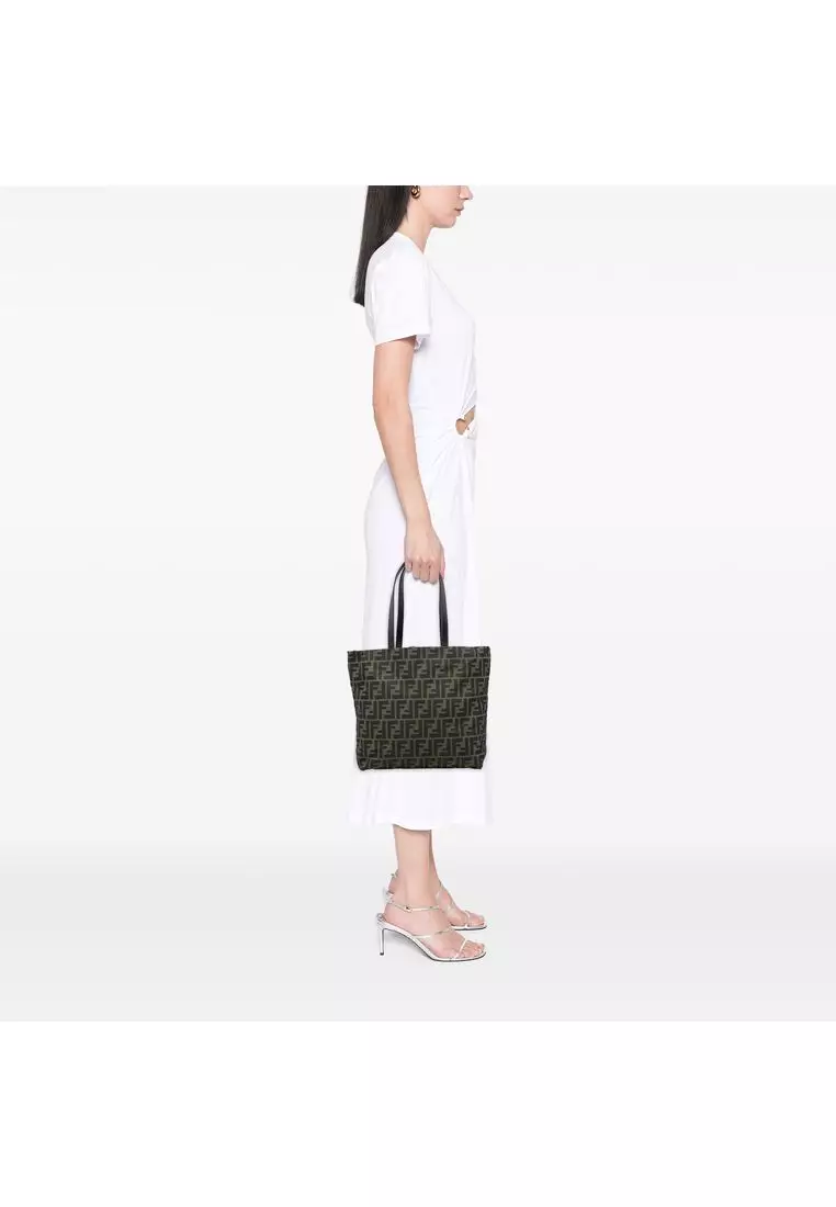 Pre-Loved Fendi Zucca Canvas Tote