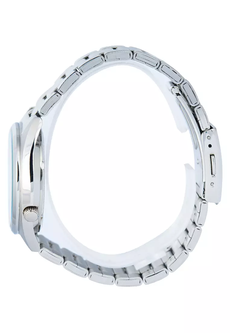 Jam Tangan Wanita Alba AG8M43X1 Pink Patterned Dial Stainless Steel