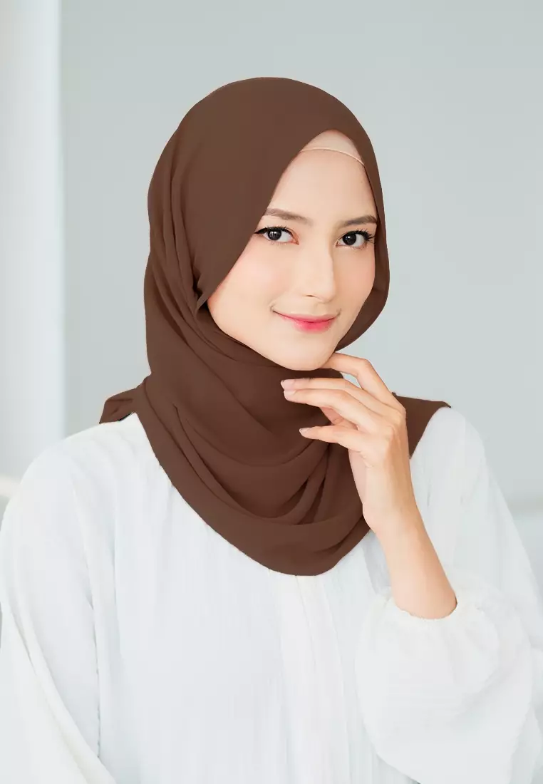 HIJAB INSTAN SAFFA - DARK BROWN