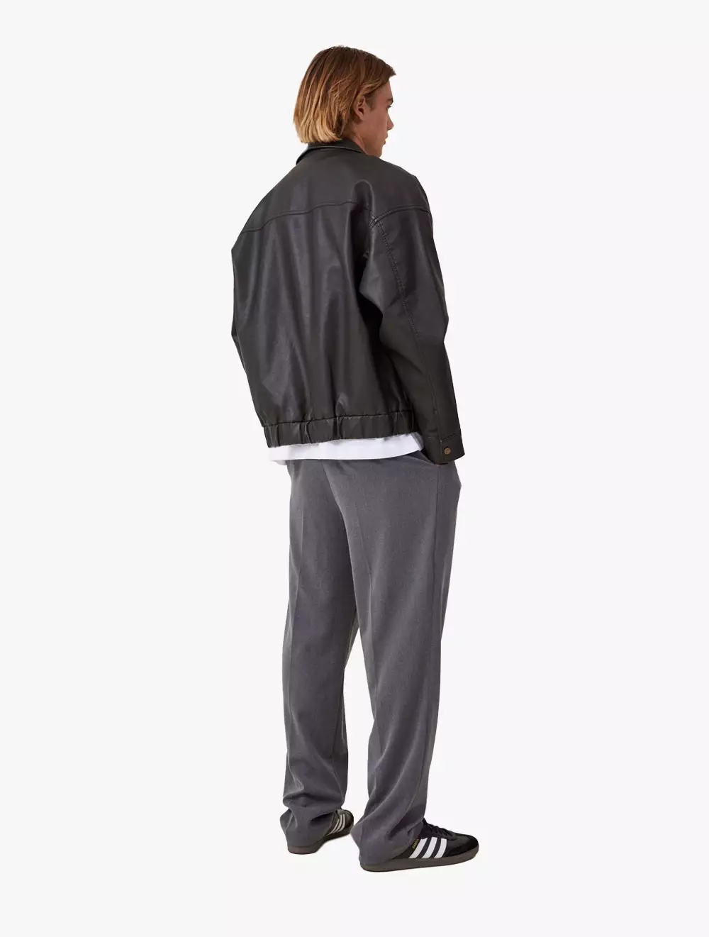 Cotton On -  Pakaian Pria  - Relaxed Pleated Pant - Charcoal