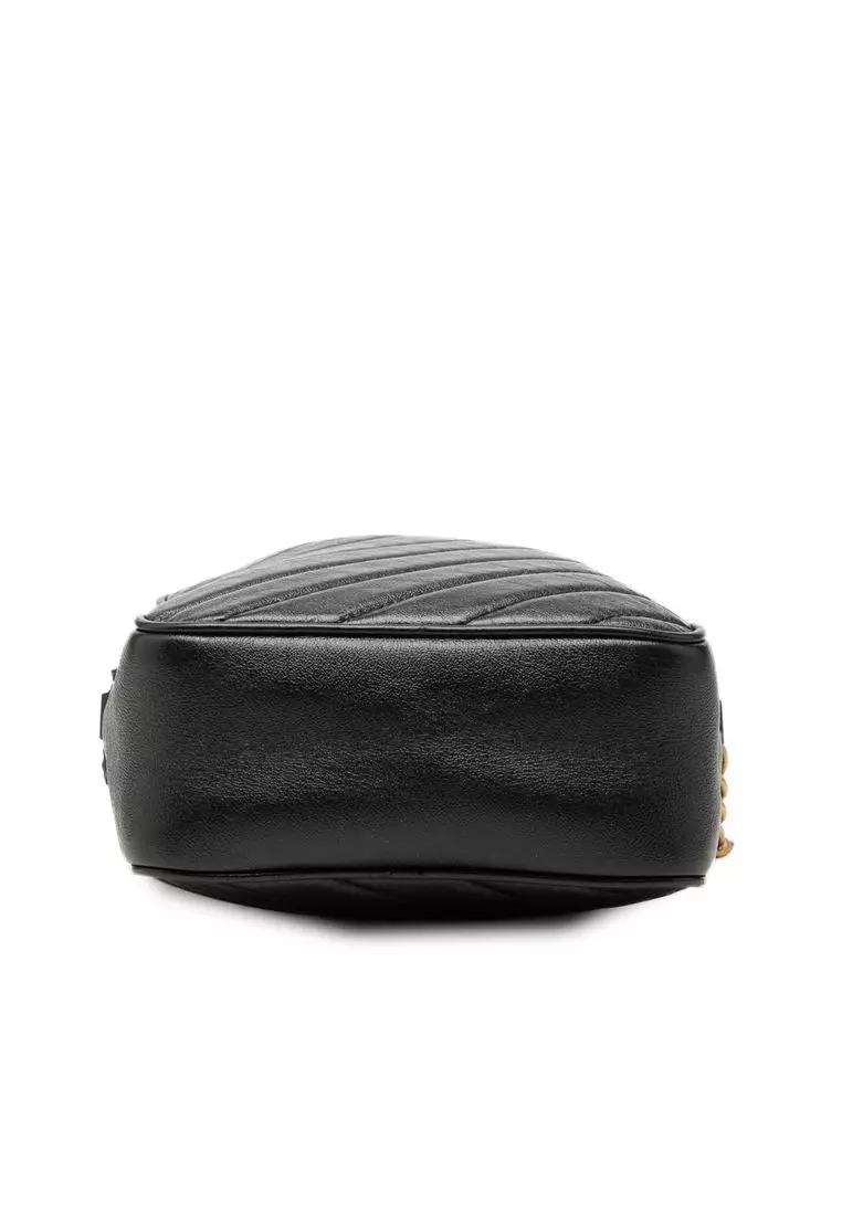 Pre-Loved Gucci Gg Marmont Matelasse Leather Double Zip Crossbody
