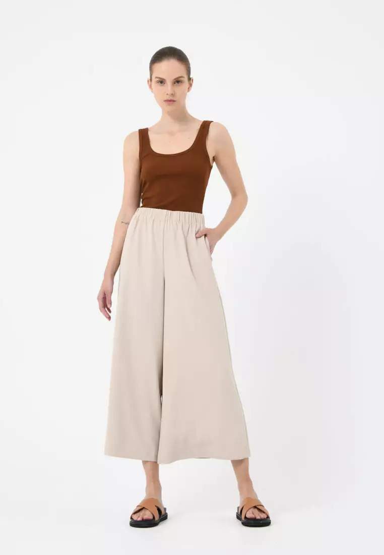 FORCAST Dixie Cropped Palazzo Pants