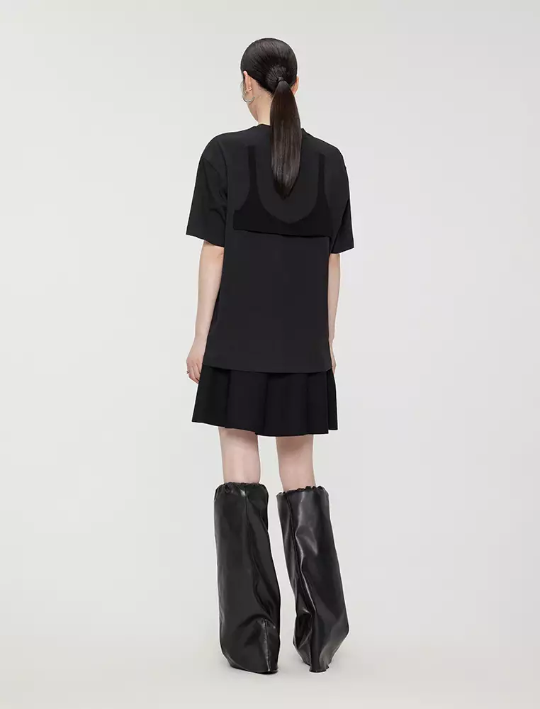 Loose Fit Round Neck Short Sleeve T-Shirt