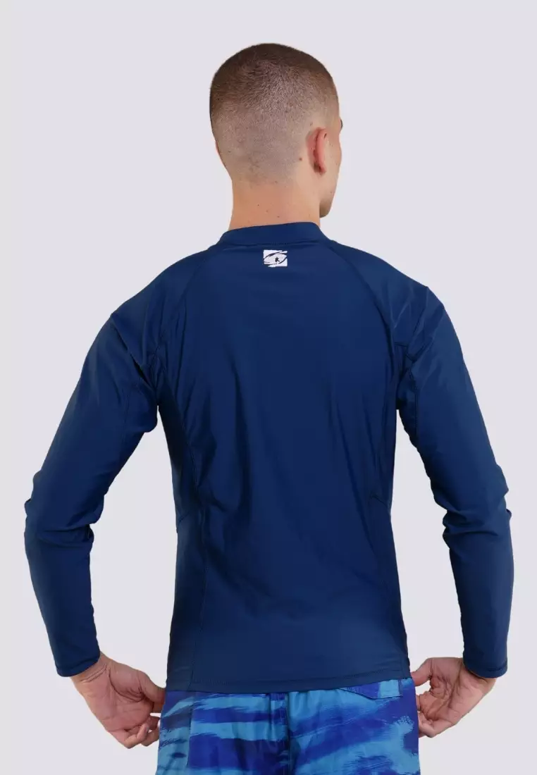 Surf Side Tropic Long Sleeved Rashguard with UPF 50+ Swimwear for Men