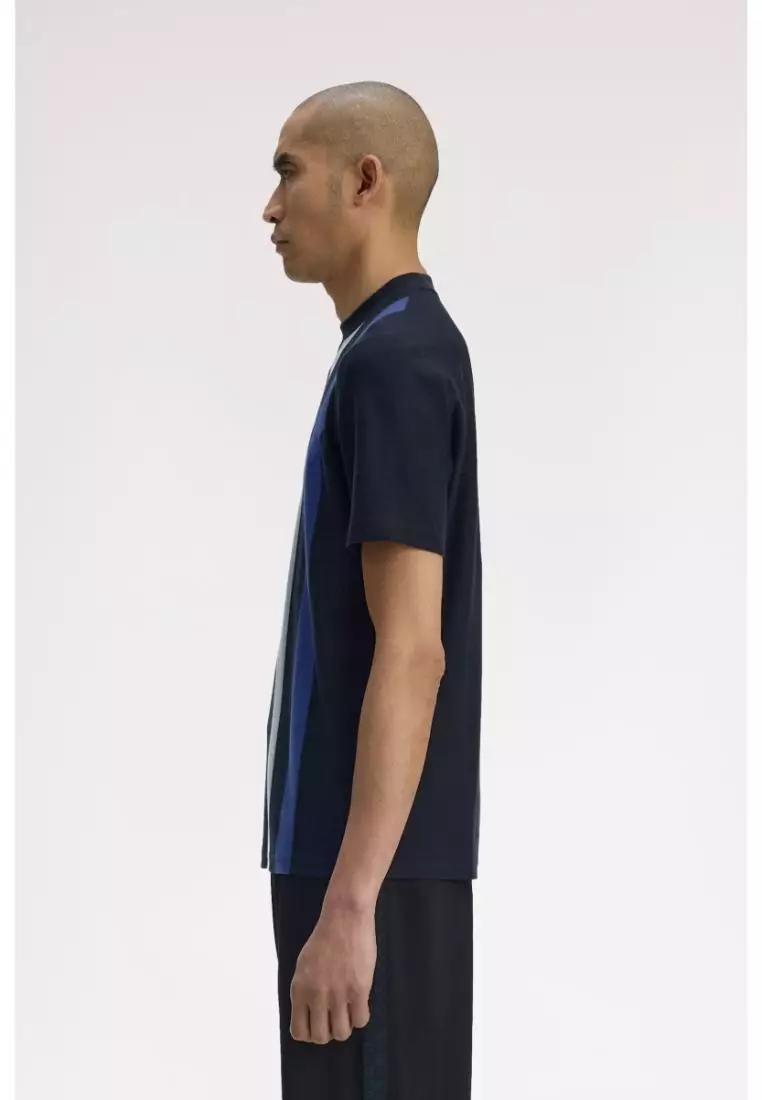 Buy Fred Perry Fred Perry M1761 Vertical Stripe T-Shirt (Black
