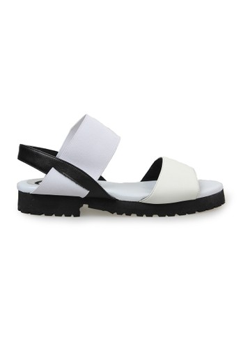 Cote d'Azur Loretta White Flat Sandals