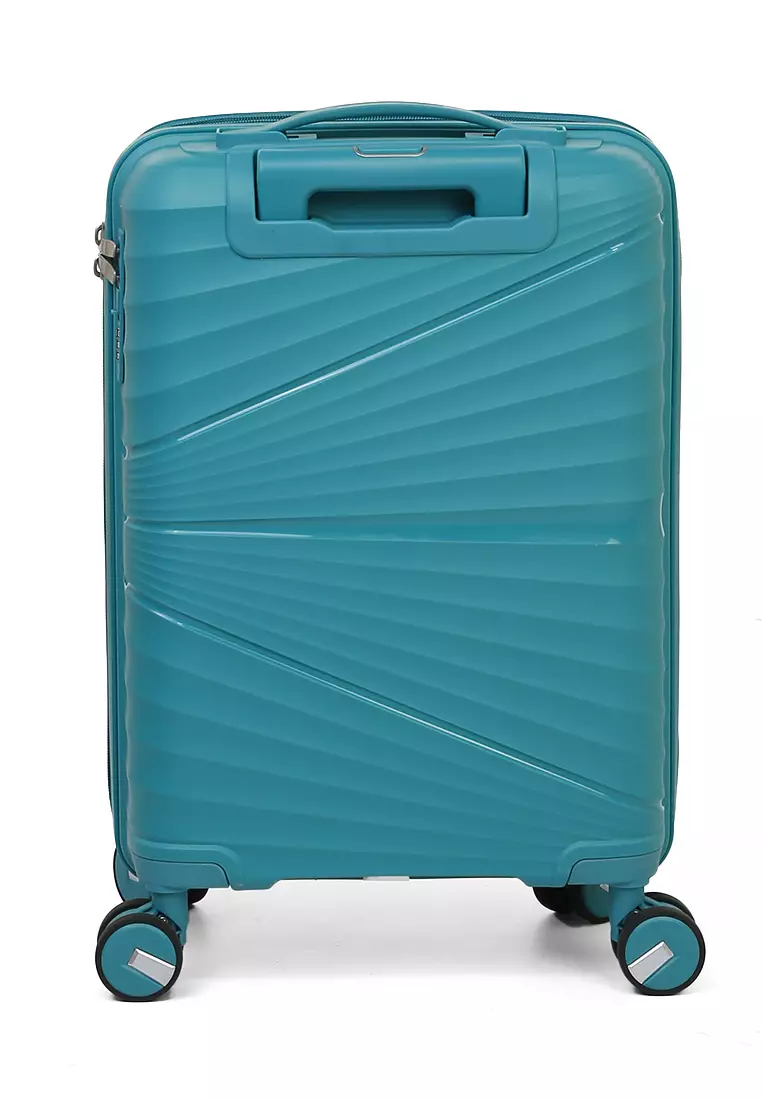 Carlton Koper Size 20inch Unisex Lock Anti Theft Zipper Suitcase Material Fiber ORIGINAL - Tosca