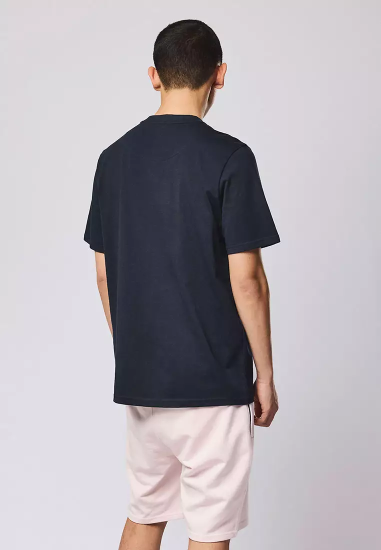 MENS NAVY MURVIN GRAPHIC TEE