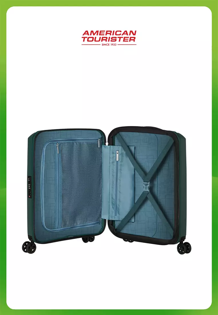 Bundle American Tourister Aerostep Large Dark Forest + Aerostep Cabin Dark Forest