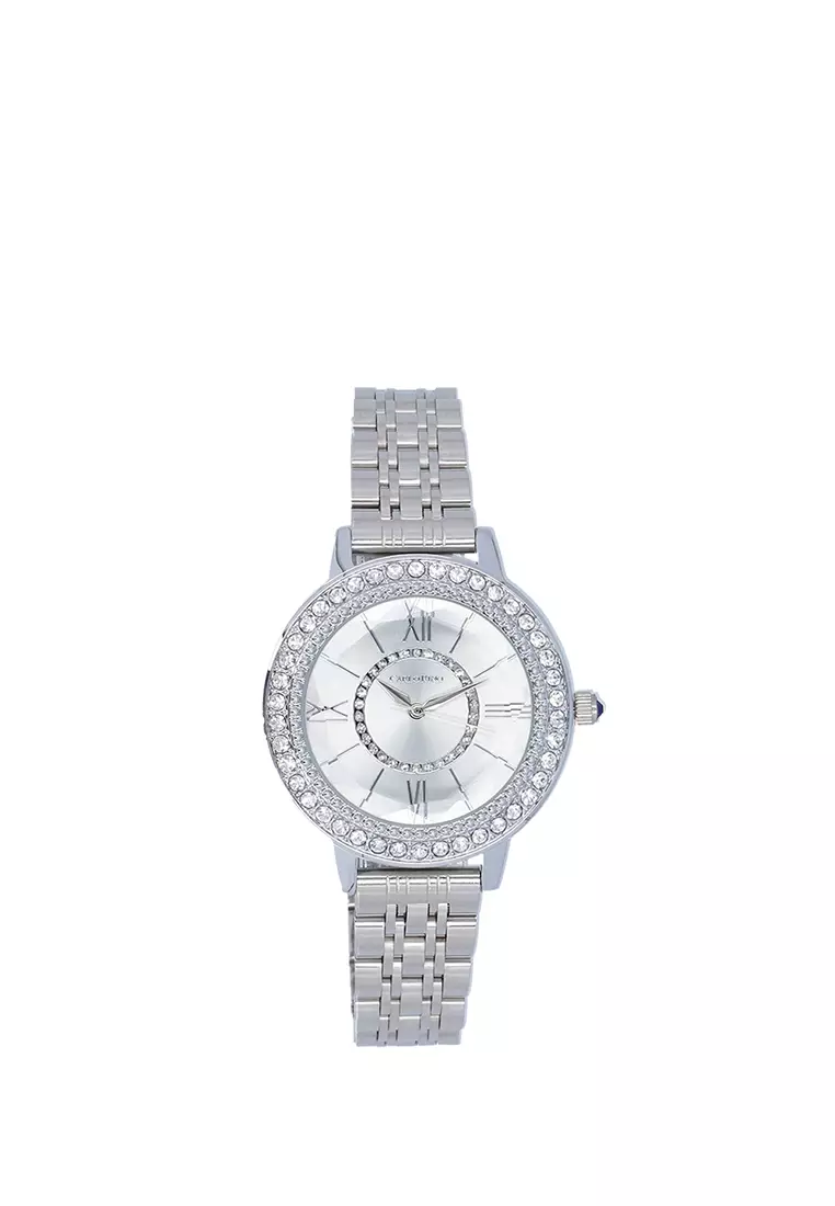 Buy Carlo Rino Silver Aurora Timepiece 2026 Online | ZALORA
